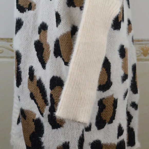 Cozy Up Leopard Print Fuzzy Cardigan - Picture 11 of 11